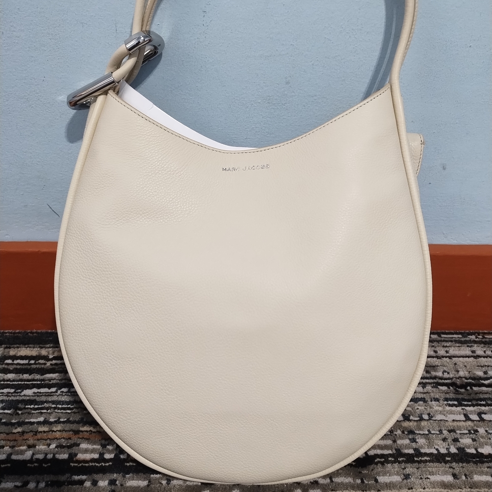 Marc Jacobs Cream Leather Hobo Bag